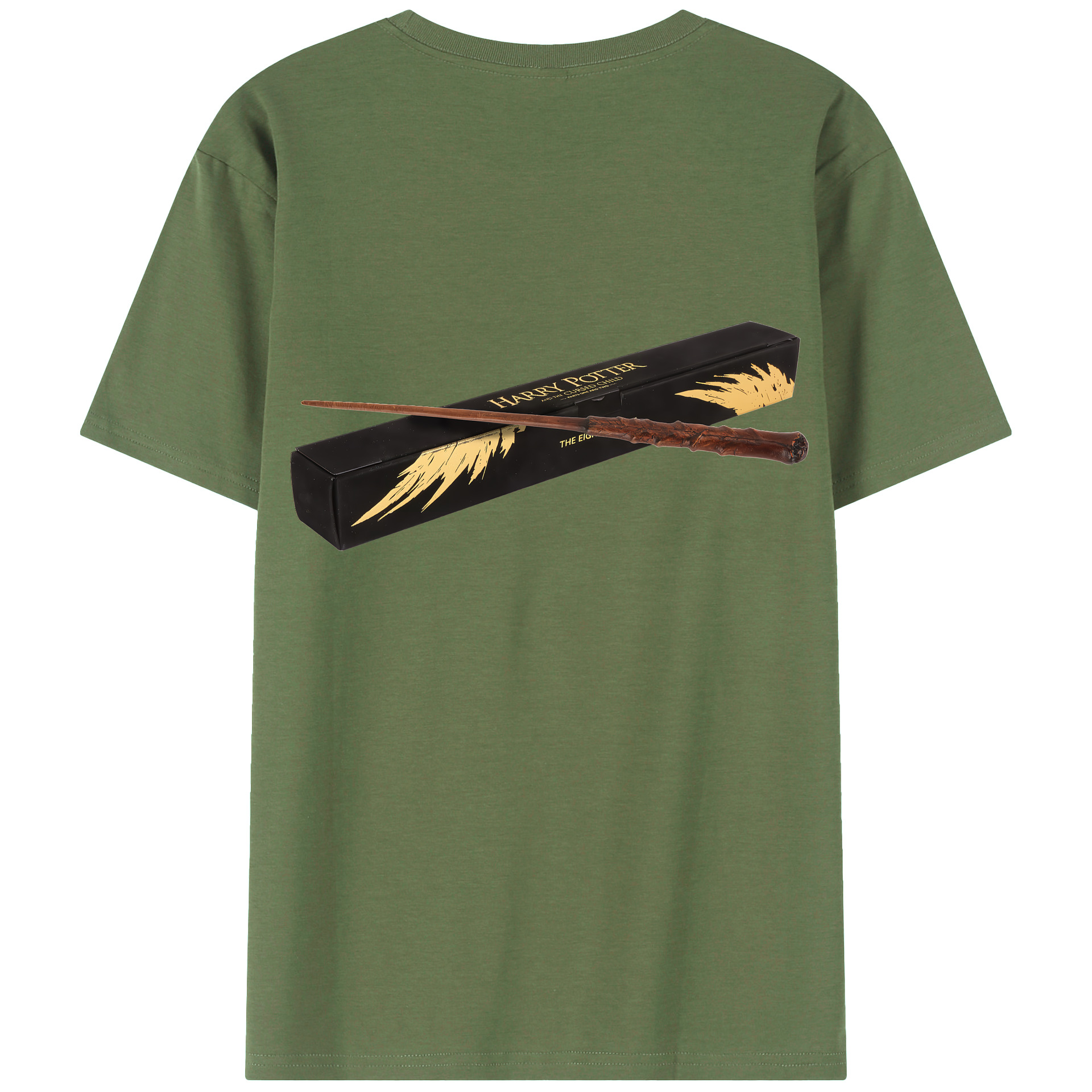 （画像用） Harry Potter ハリー・ポッターシリーズ 綿100％ メンズ半袖Tシャツ（バックプリント） 通気性